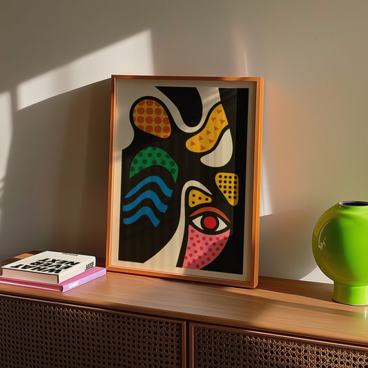 Pop Eye Poster | Modern Abstract Pop Art