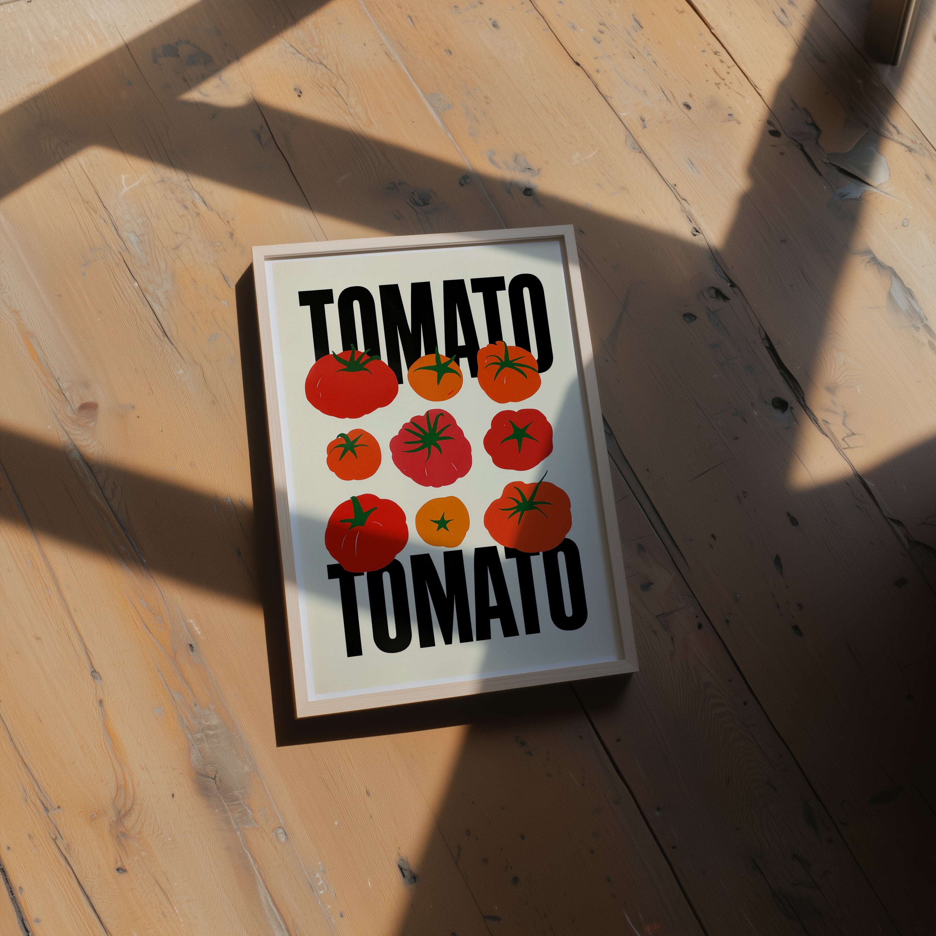 Tomato Art Poster | Kitchen Wall Decor