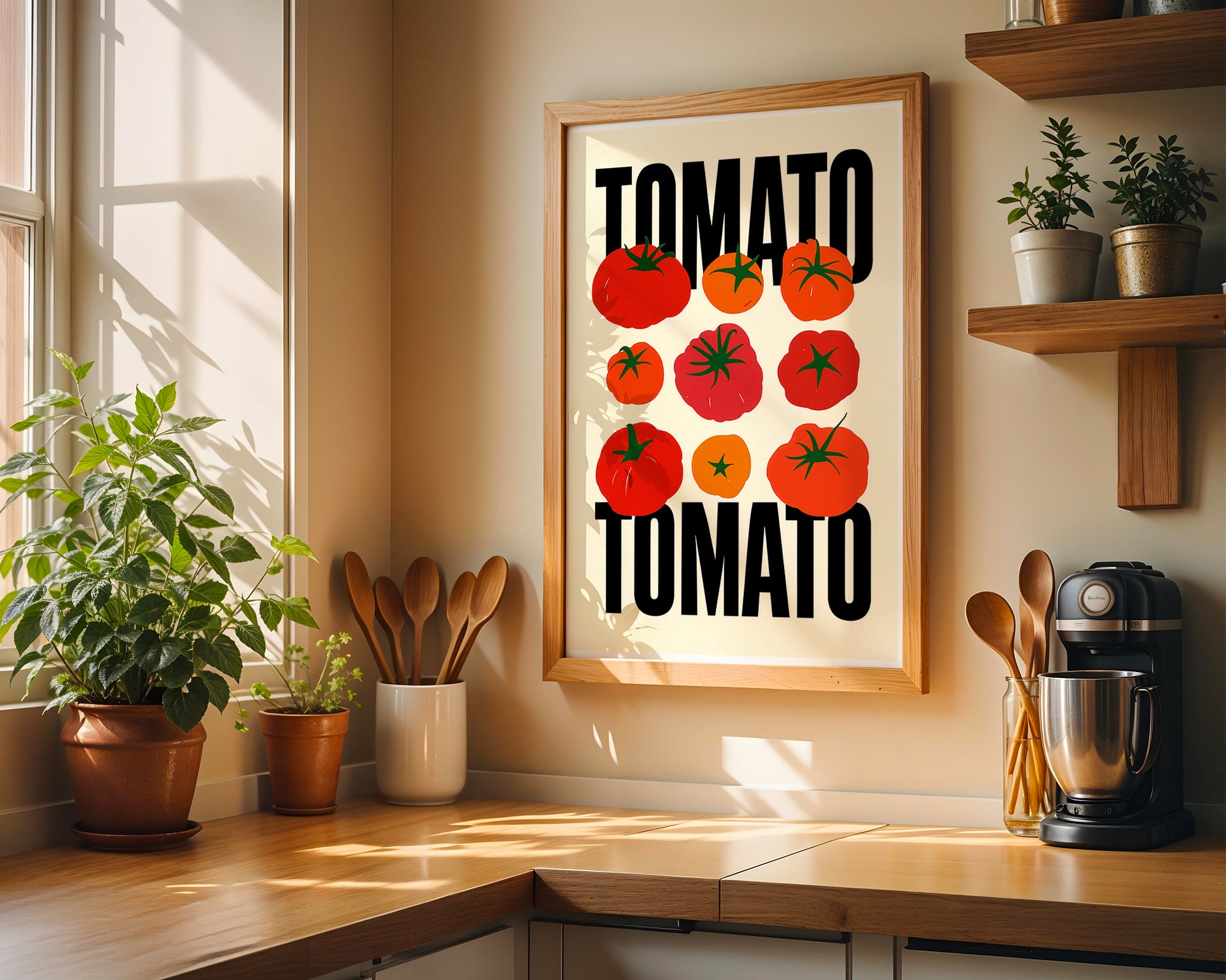 Tomato Art Poster | Kitchen Wall Decor