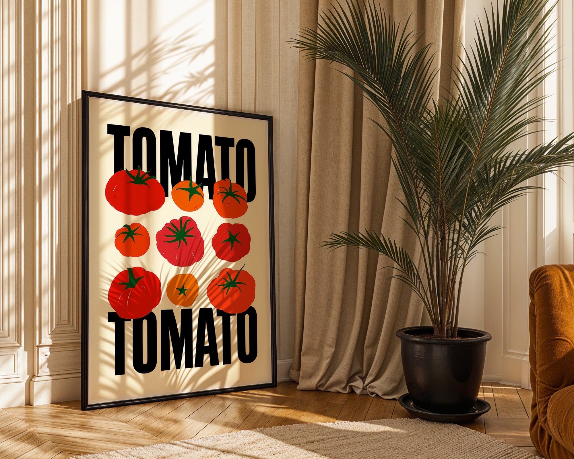 Tomato Art Poster | Kitchen Wall Decor