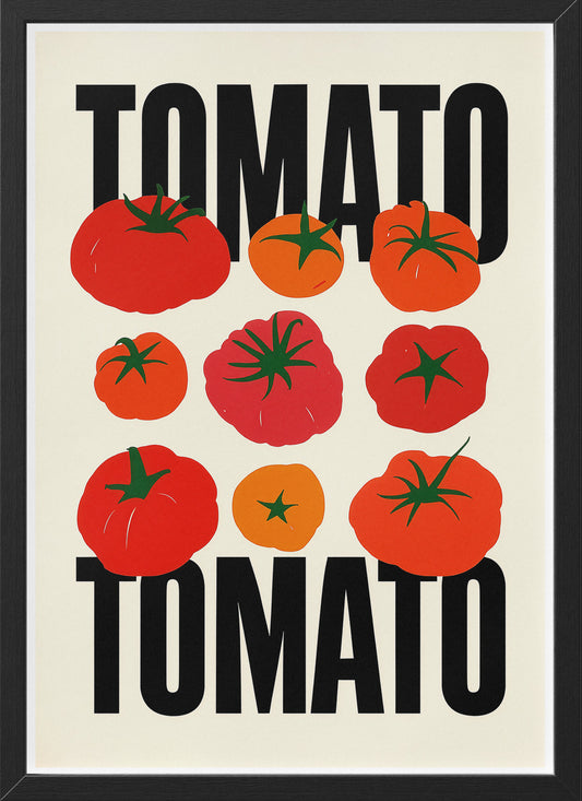 Tomato Art Poster | Kitchen Wall Decor