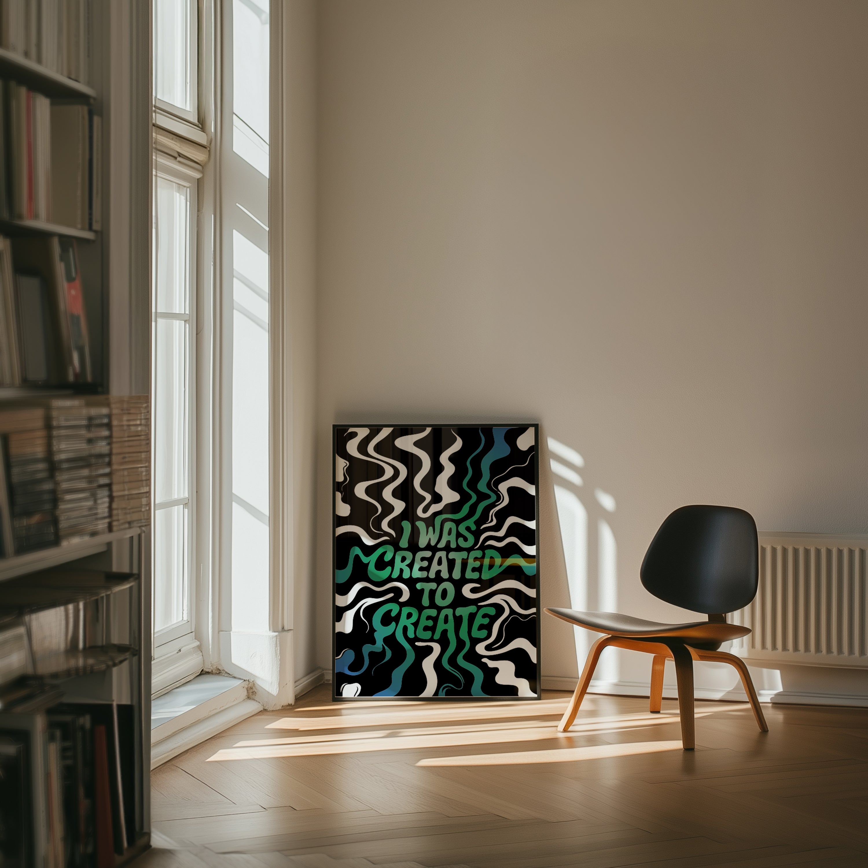 Created to Create Poster | Motivational Graphic Wall Art