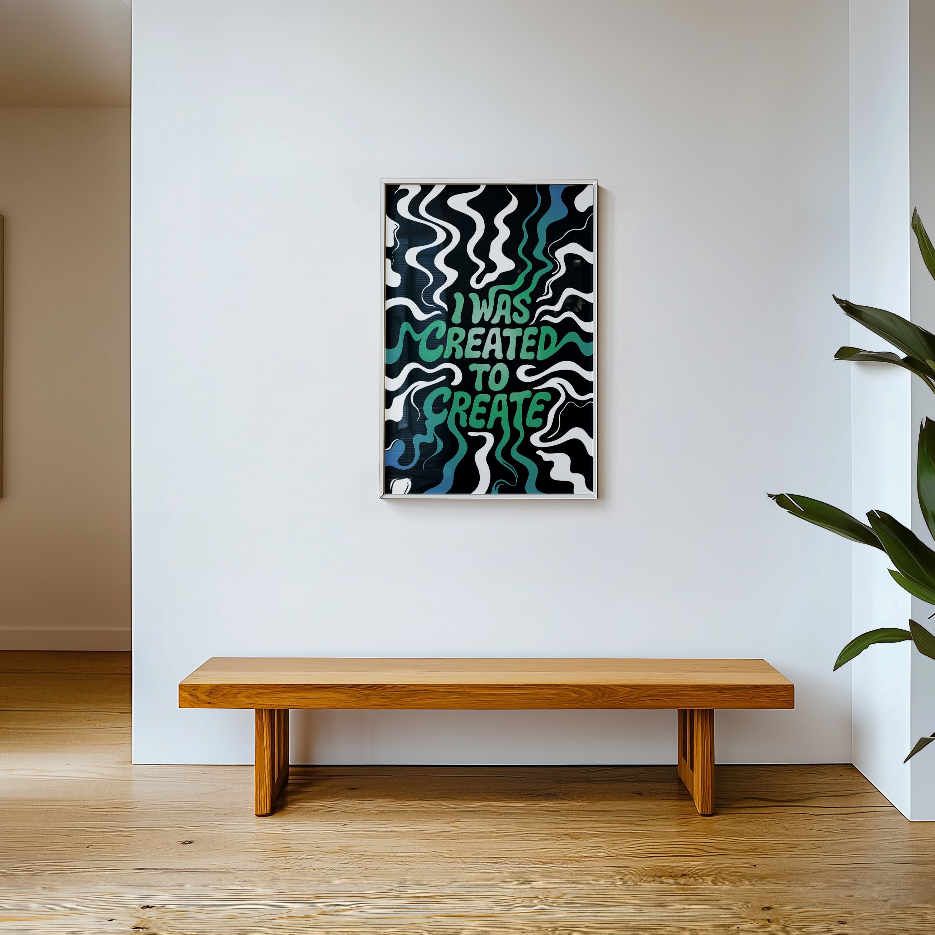 Created to Create Poster | Motivational Graphic Wall Art