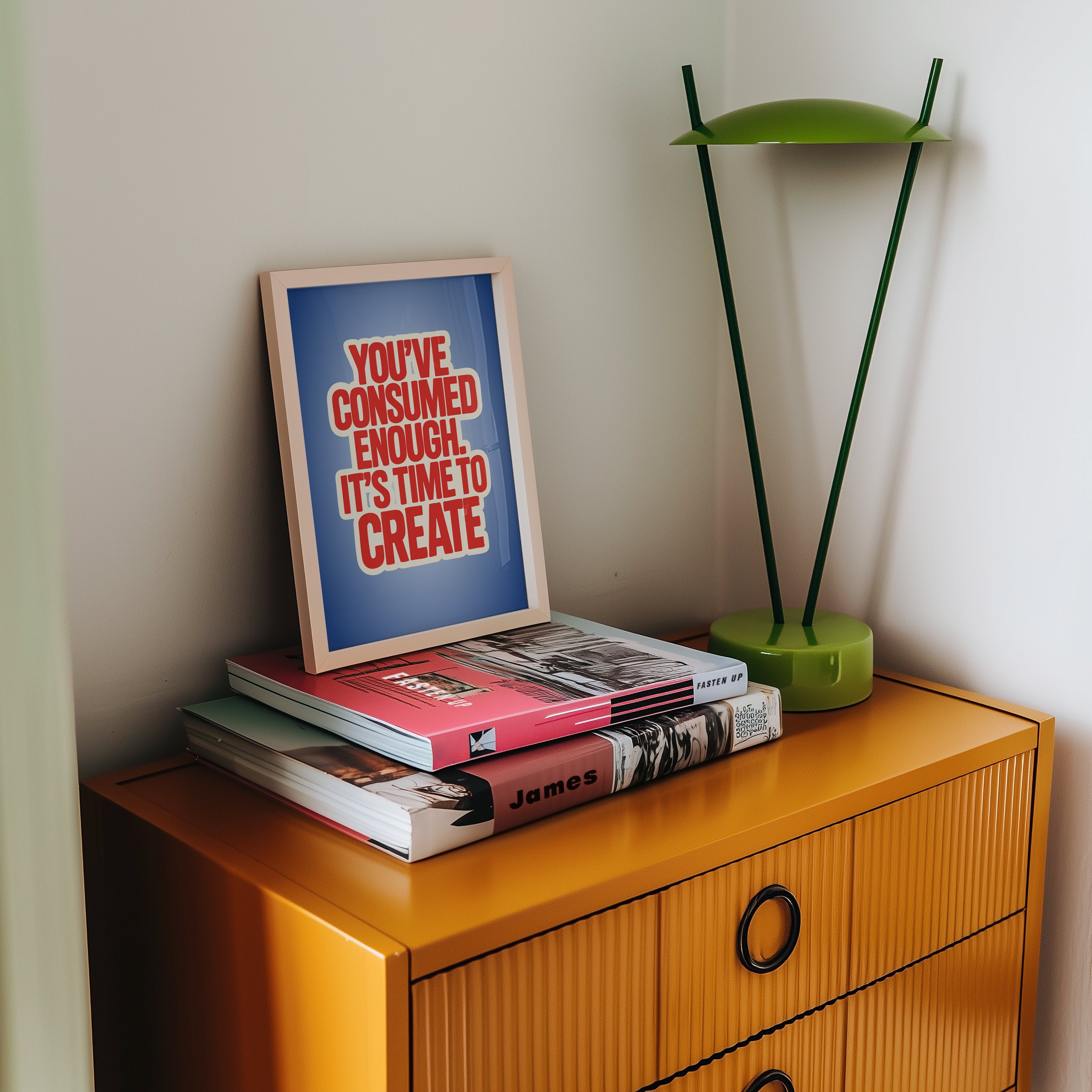 Time to Create Poster | Motivational Wall Art for Creatives