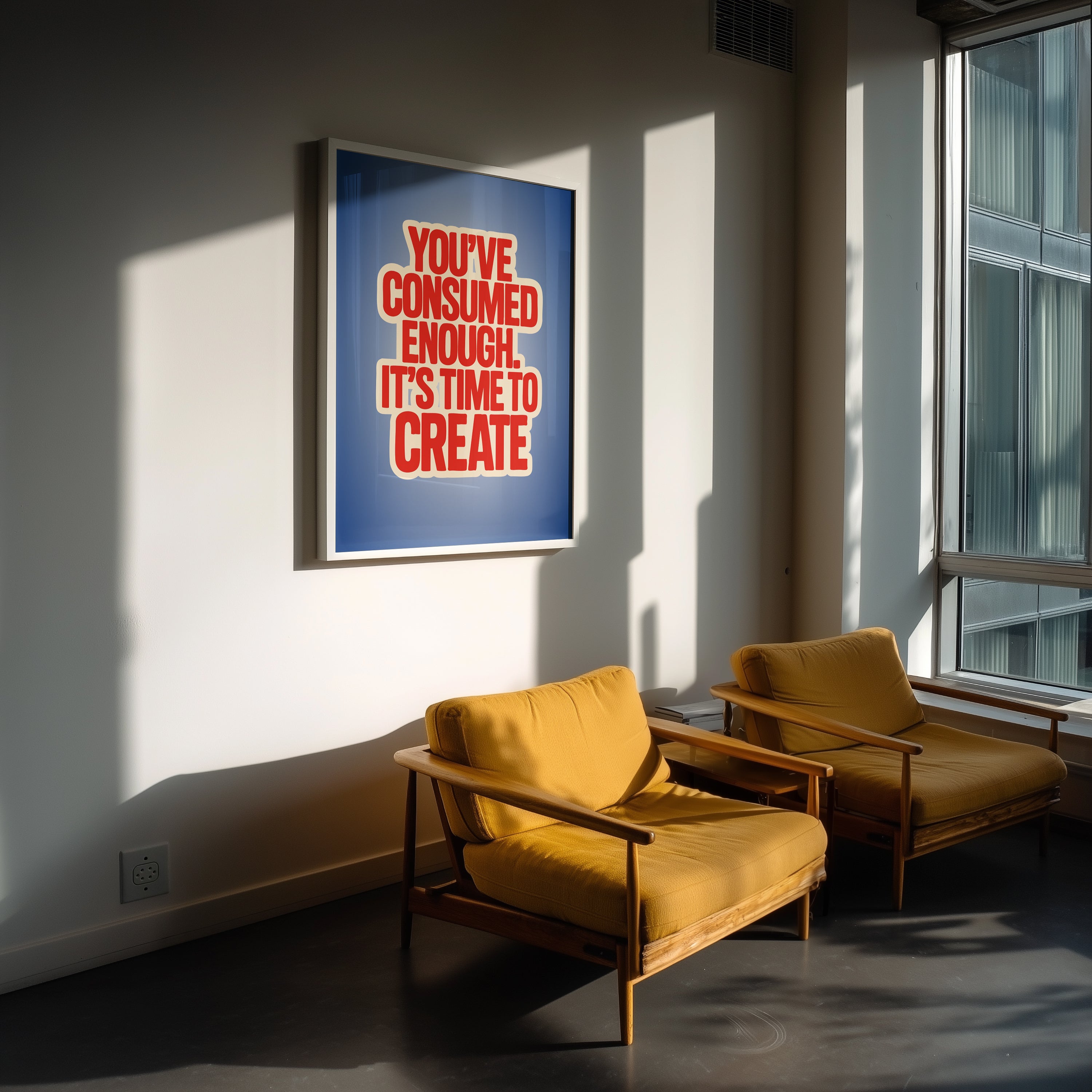 Time to Create Poster | Motivational Wall Art for Creatives