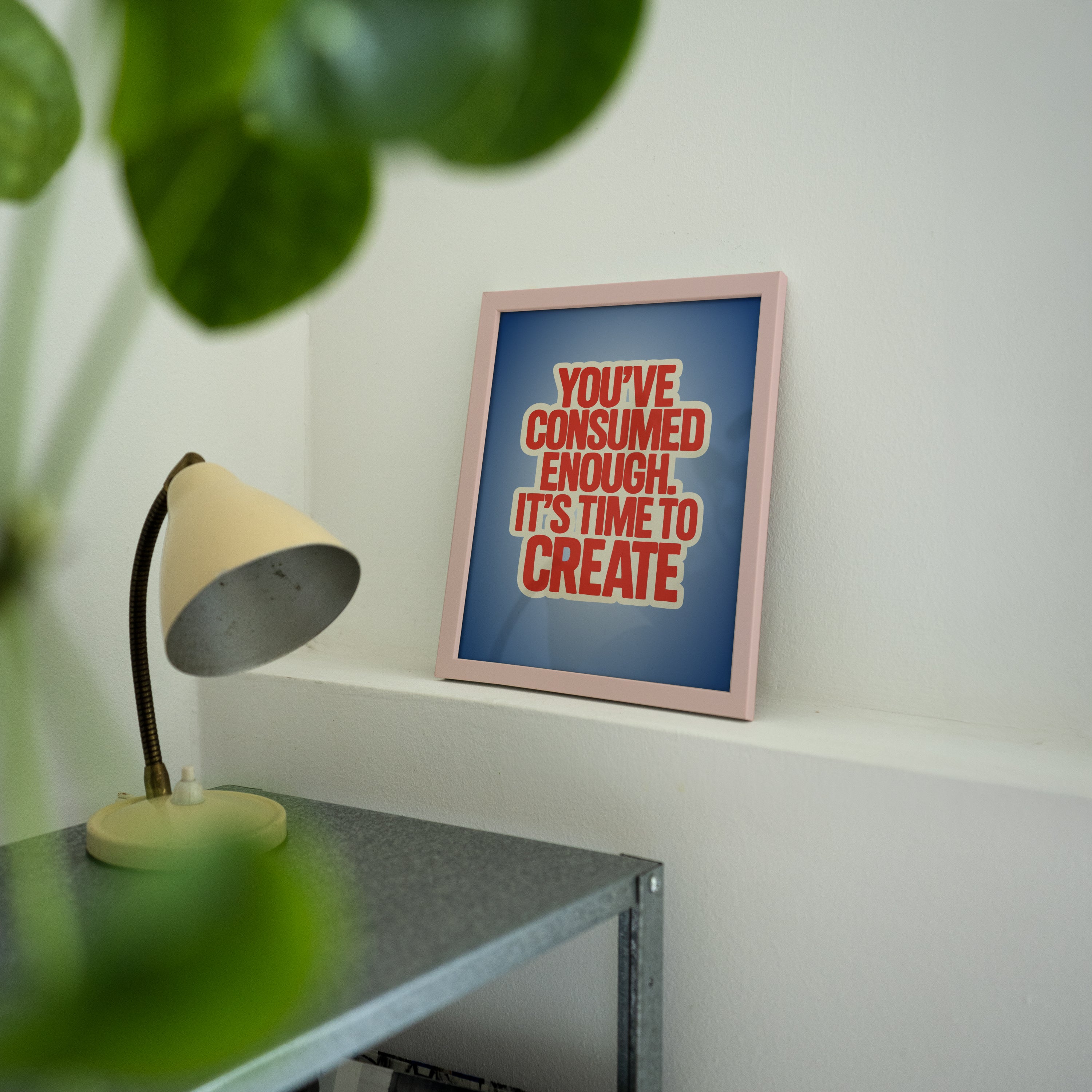 Time to Create Poster | Motivational Wall Art for Creatives