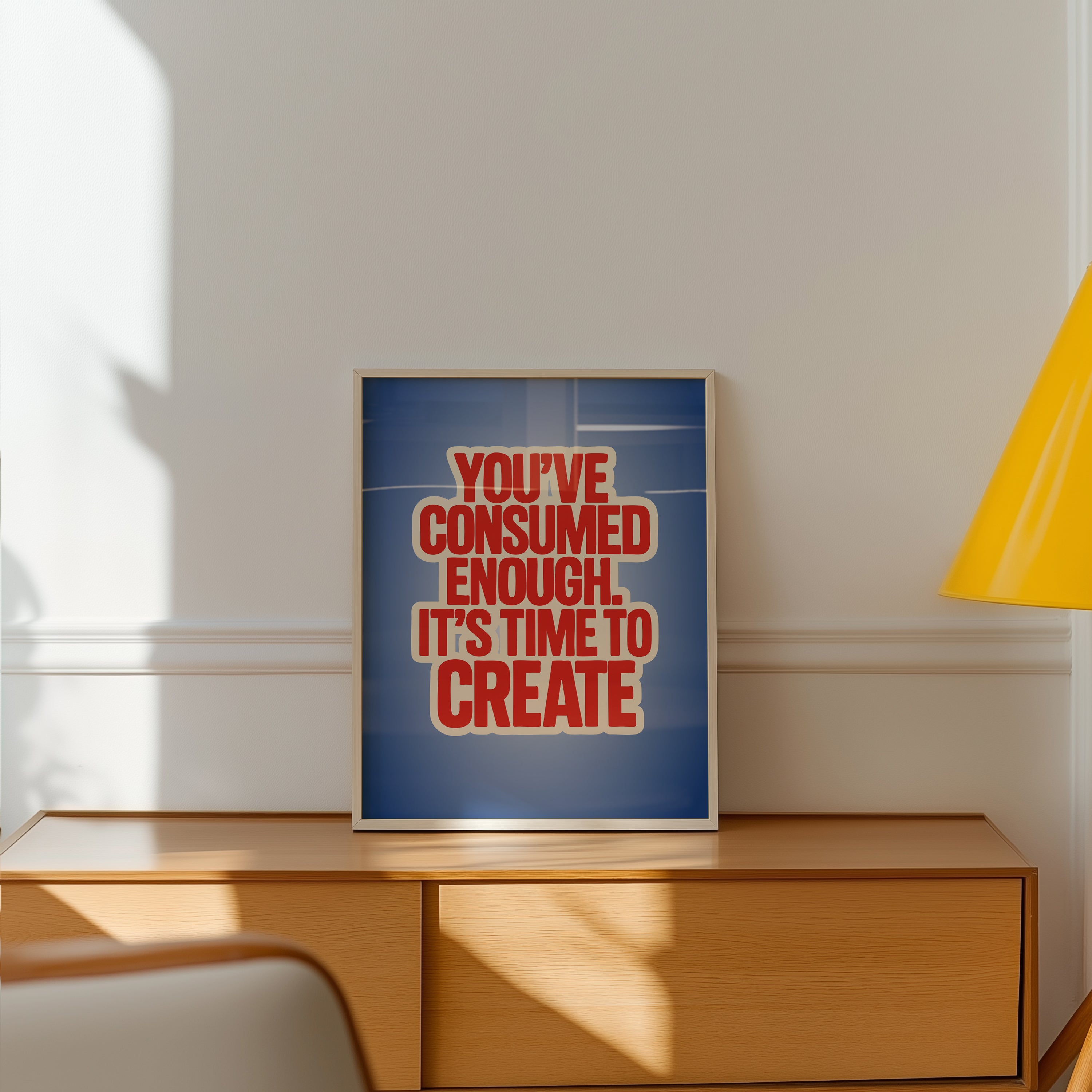 Time to Create Poster | Motivational Wall Art for Creatives