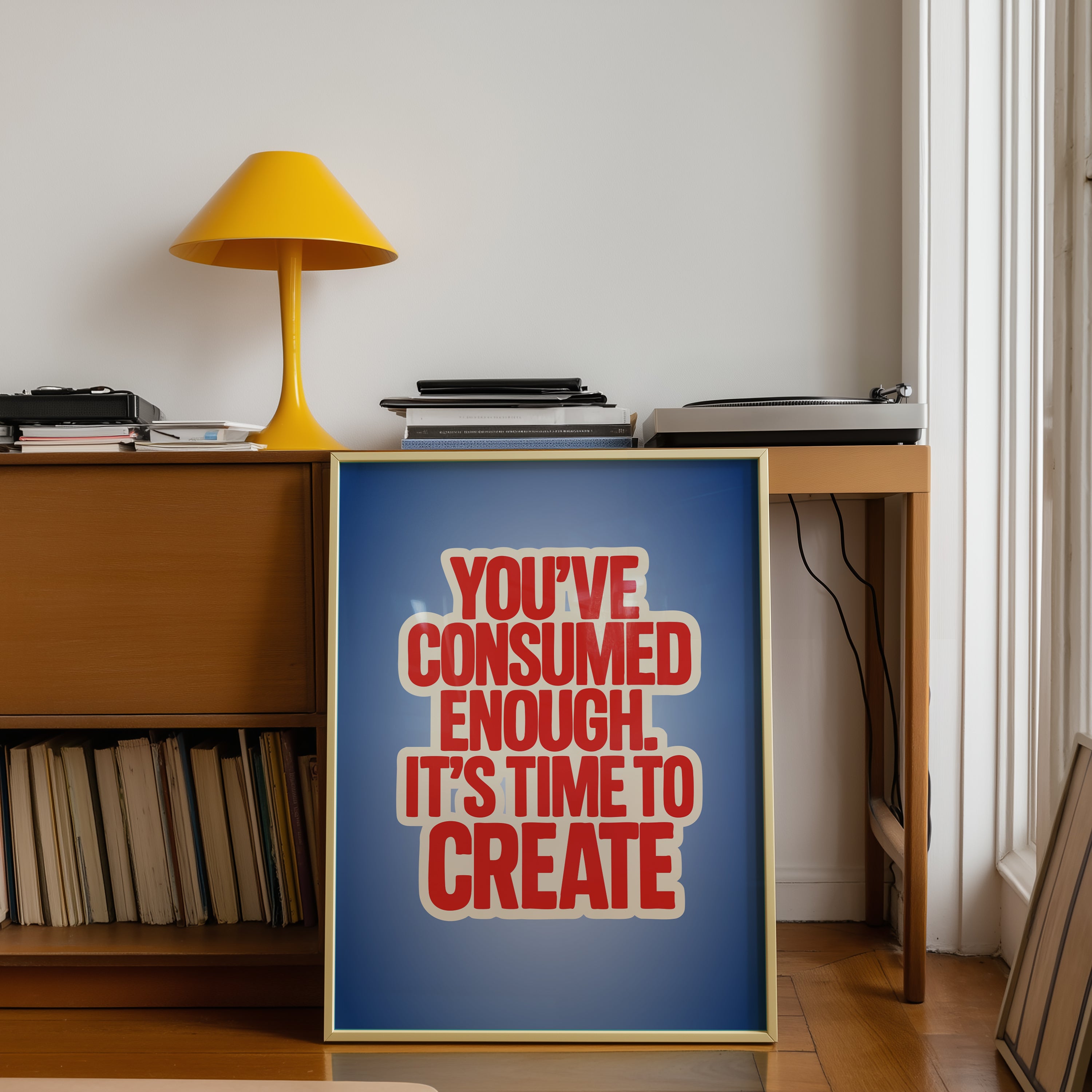 Time to Create Poster | Motivational Wall Art for Creatives