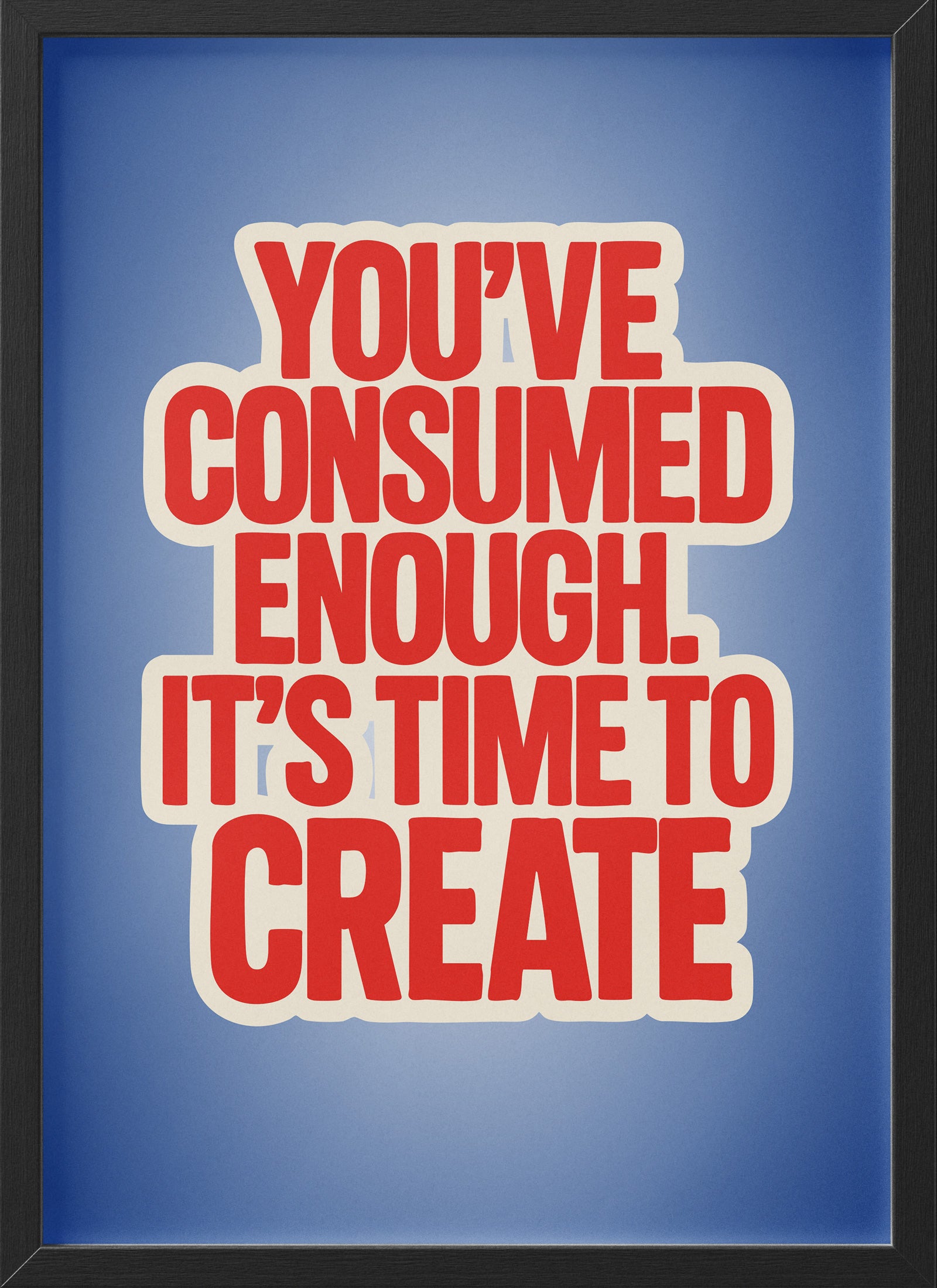 Time to Create Poster | Motivational Wall Art for Creatives
