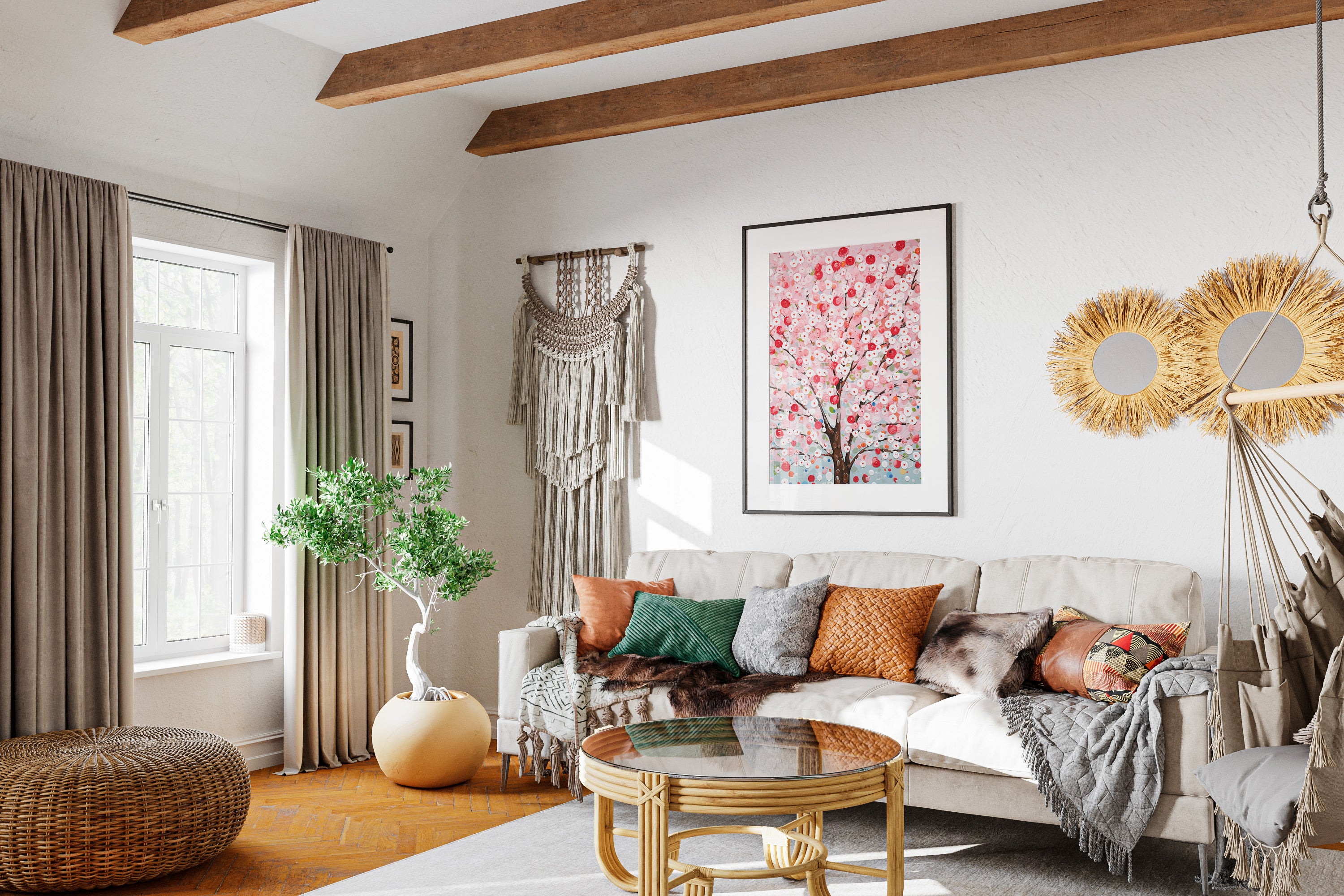 Cherry Blossom Botanical Print